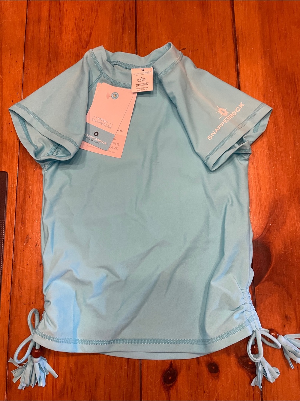 Snapper Rock Light Blue Kids Rash Guard Swim Coverup